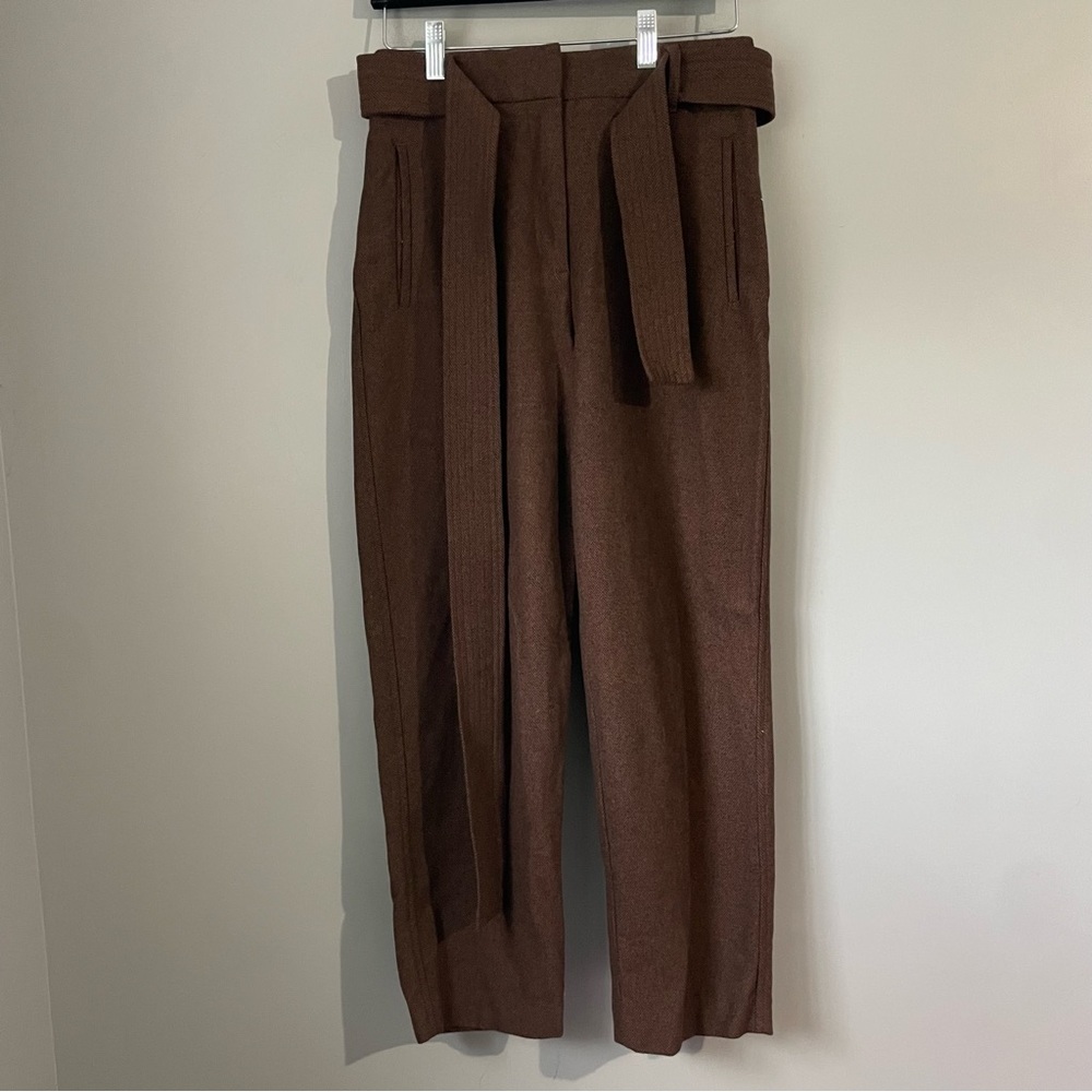 Artizia Wilfred New Tie-Front Jallade Wool Pants size 4 - Picture 2 of 10